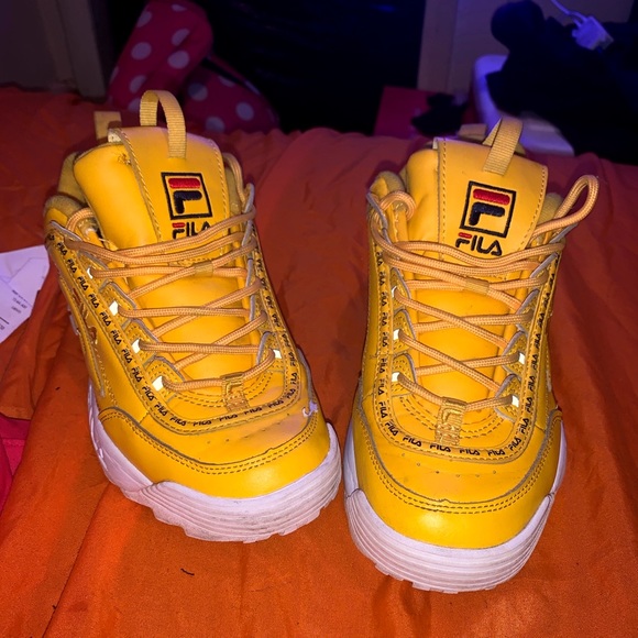 fila yellow sneakers